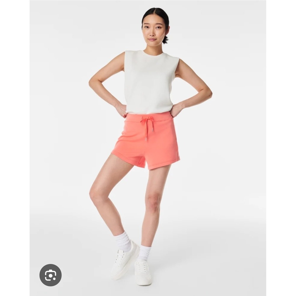 Spanx Air Essentials Shorts Peach Orange Coral Pink Workout XL